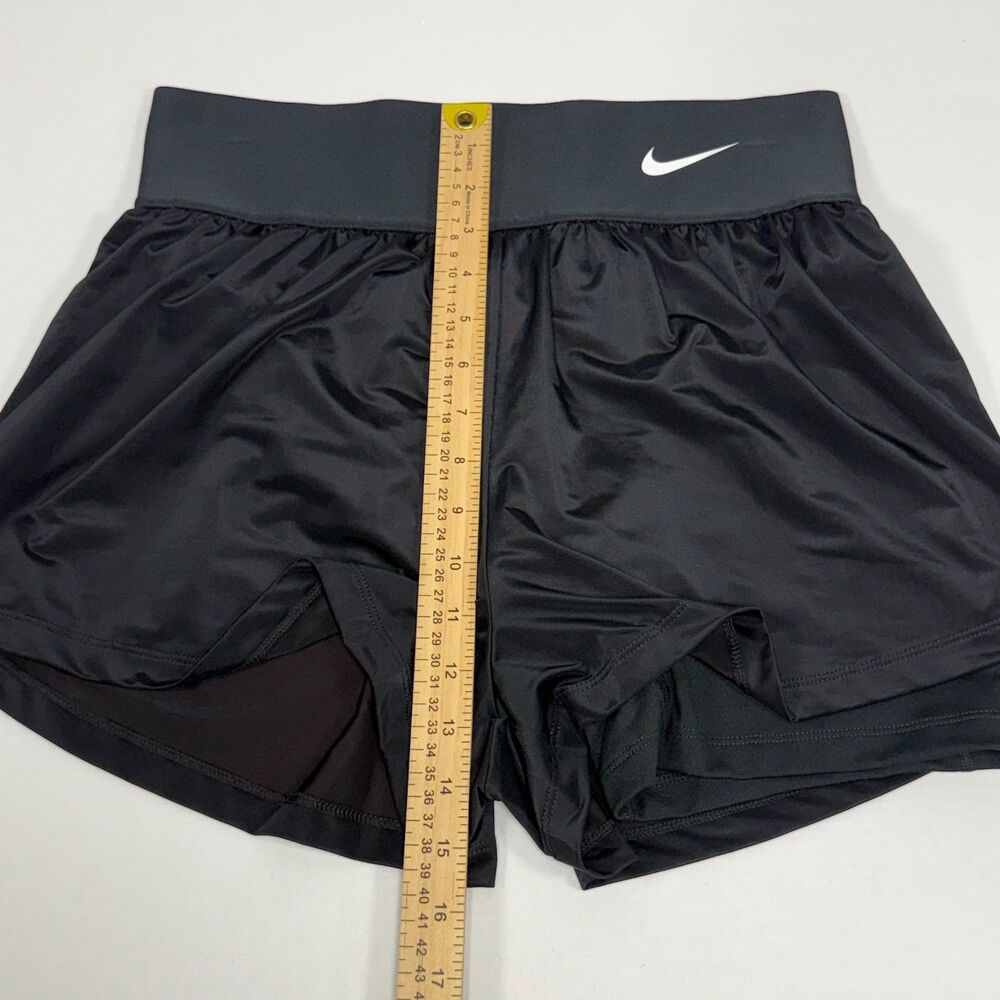 NWT Nike Dri-FIT Black 2-in-1 Tennis Shorts Built-In Compression Size M Medium - Picture 5 of 9